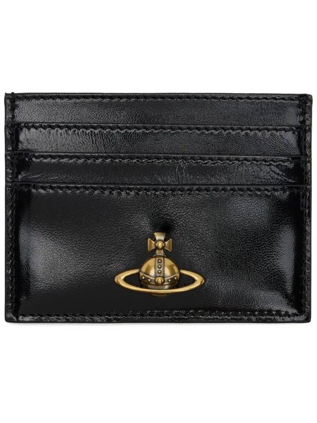 ORB gold logo sheepskin card wallet 54030004W L008L N405 - VIVIENNE WESTWOOD - BALAAN 4