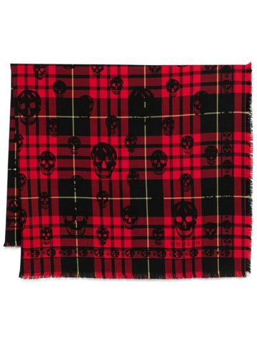 Alexander McQueen Checked Wool Scarf - ALEXANDER MCQUEEN - BALAAN 1