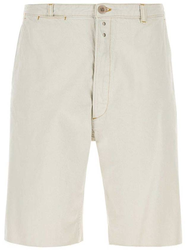 Cotton Denim Shorts White - MAISON MARGIELA - BALAAN 2