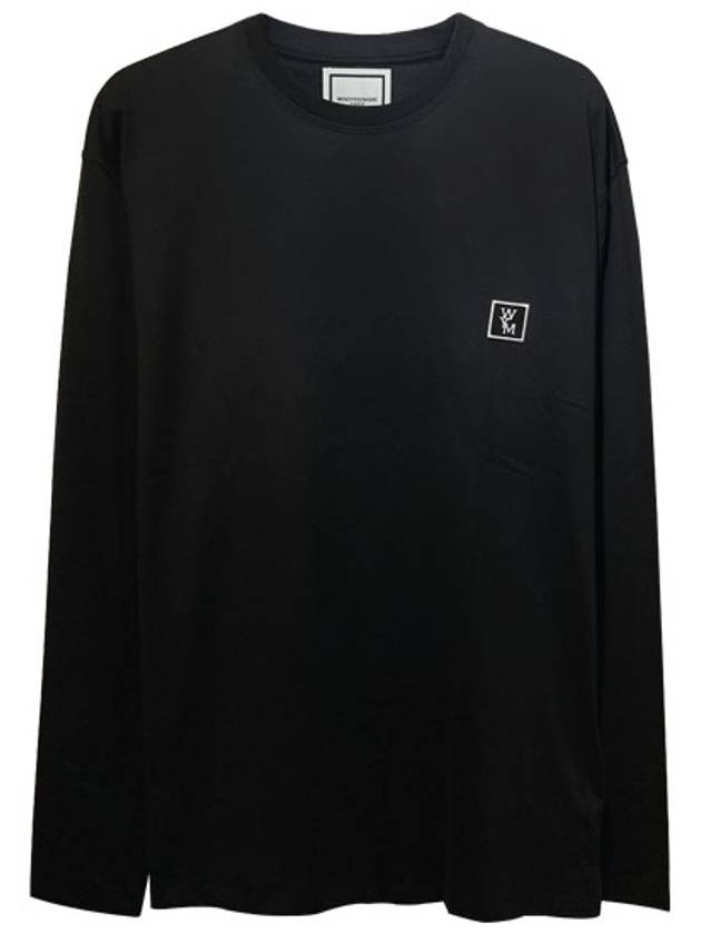 Cotton Back Logo Long Sleeve T-Shirt Black - WOOYOUNGMI - BALAAN 2