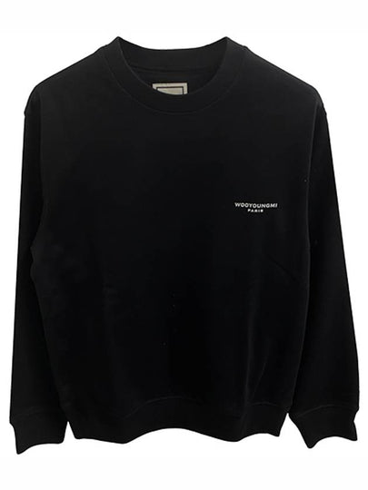 Square Label Sweatshirt Black - WOOYOUNGMI - BALAAN 2