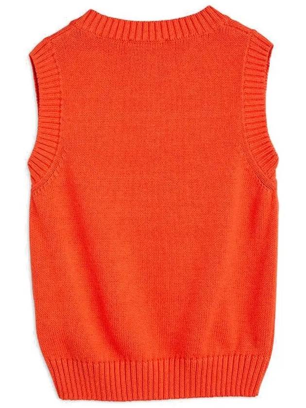 Kids Swan Embroidery Knit Vest Red 22720125 42 - MINI RODINI - BALAAN 3