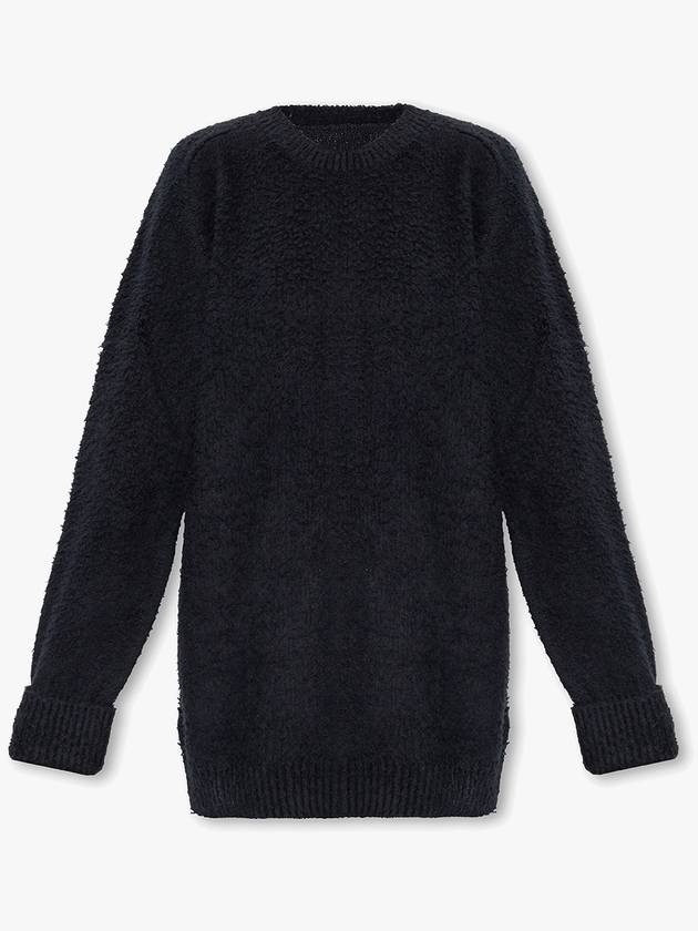 Women's Fur Effect Knit Top Black - MAISON MARGIELA - BALAAN 2