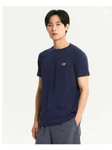 NBNEE4P201 MEN SEAMLESS Performance Short Sleeve T Shirt NAVY - NEW BALANCE - BALAAN 1