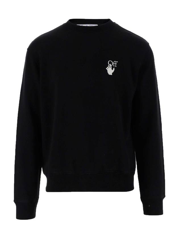 Men's Hand Off Logo Sweatshirt Black - OFF WHITE - BALAAN.