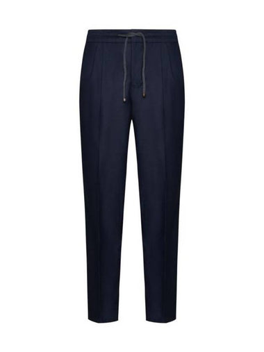 Press Crease Straight Pants Blue Colorato - BRUNELLO CUCINELLI - BALAAN 1