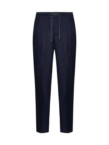 Press Crease Straight Pants Blue Colorato - BRUNELLO CUCINELLI - BALAAN 1