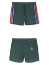 2C00011 53326 84C Back Pocket Logo Patch Swim Pants Green Men’s Pants TJ - MONCLER - BALAAN 4