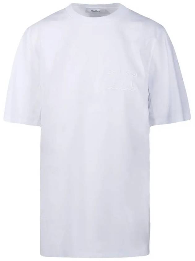 MANGO logo t shirt white 2421946021 001 - MAX MARA - BALAAN 1