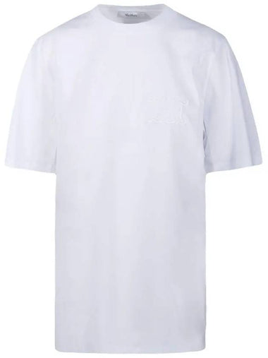 MANGO logo t shirt white 2421946021 001 - MAX MARA - BALAAN 1