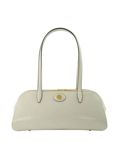 Robinson Small Leather Shoulder Bag Grey - TORY BURCH - BALAAN 1