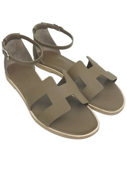 Santorini Sandals Etoupe - HERMES - BALAAN 2