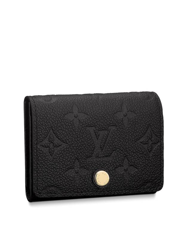 Monogram Embossed Leather Card Wallet Black - LOUIS VUITTON - BALAAN 2