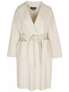 ROVO Belted Wool Coat Panna 2350160339 064 - MAX MARA - BALAAN 2