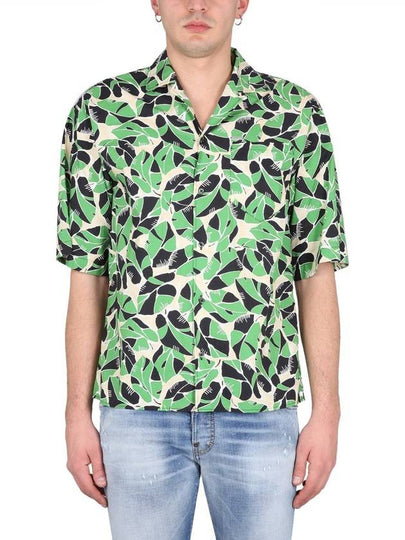 Bowling Drop Shoulder Short Sleeve Shirt Green - DSQUARED2 - BALAAN 2