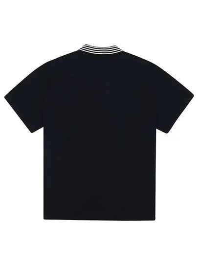 Knit Aeri Short Sleeve T-Shirt 9632LAASNAVY - BLACK&WHITE - BALAAN 2