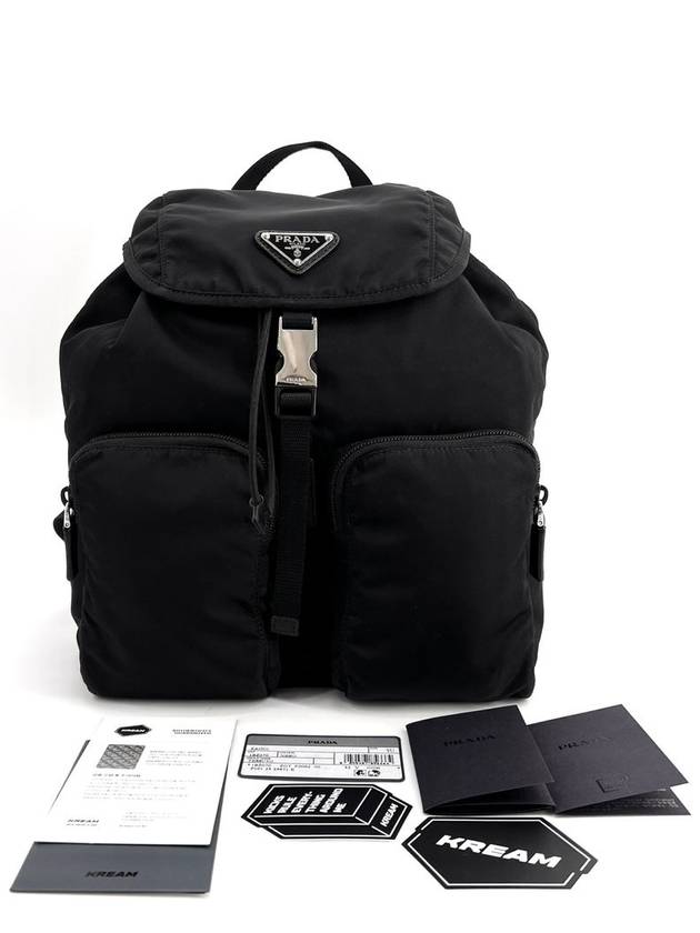 Re nylon triangle logo backpack 1BZ070 - PRADA - BALAAN 1