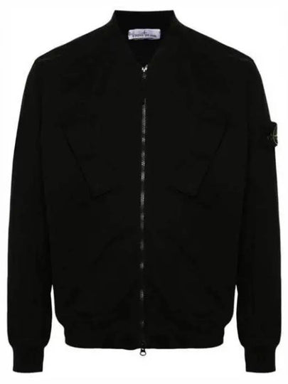 Compass Badge Bomber Jacket Black - STONE ISLAND - BALAAN 2