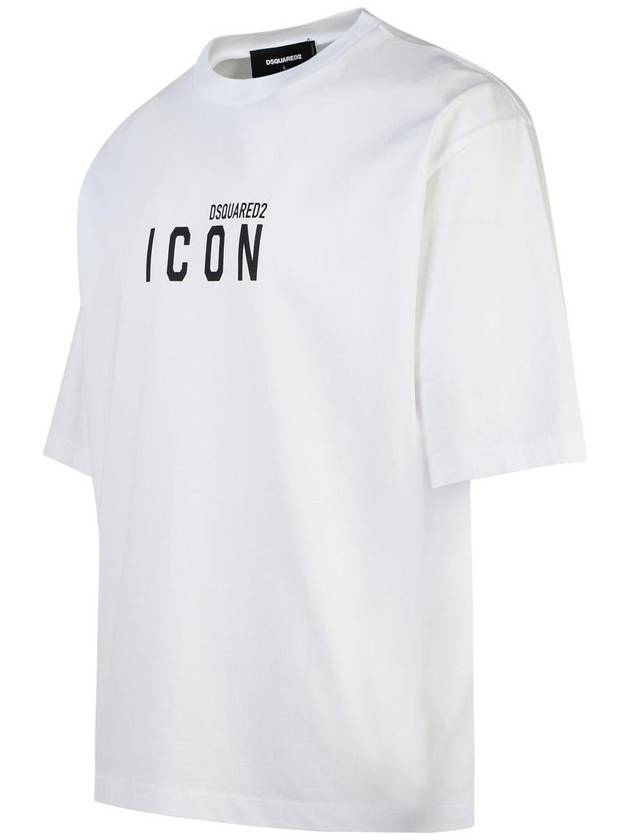 DSQUARED2 'Icon' White Cotton T-Shirt - DSQUARED2 - BALAAN 2