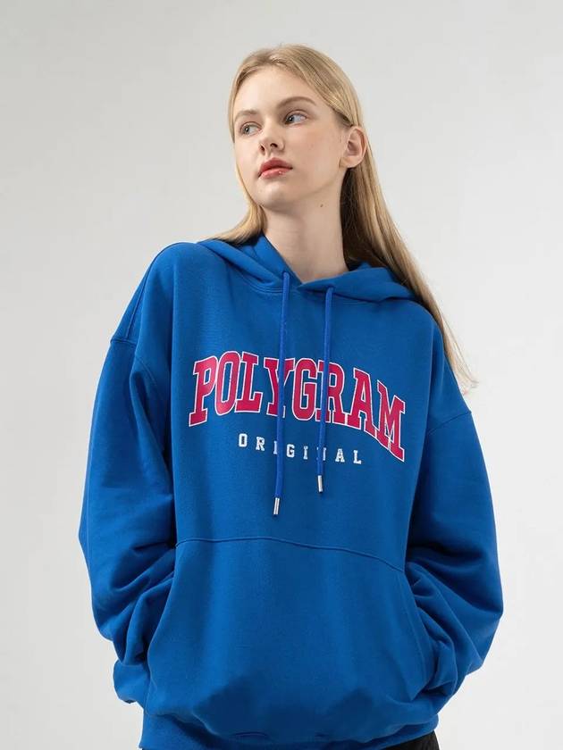 OG LOGO VINTAGE HOOD TEE BLUE - POLYGRAM - BALAAN 4