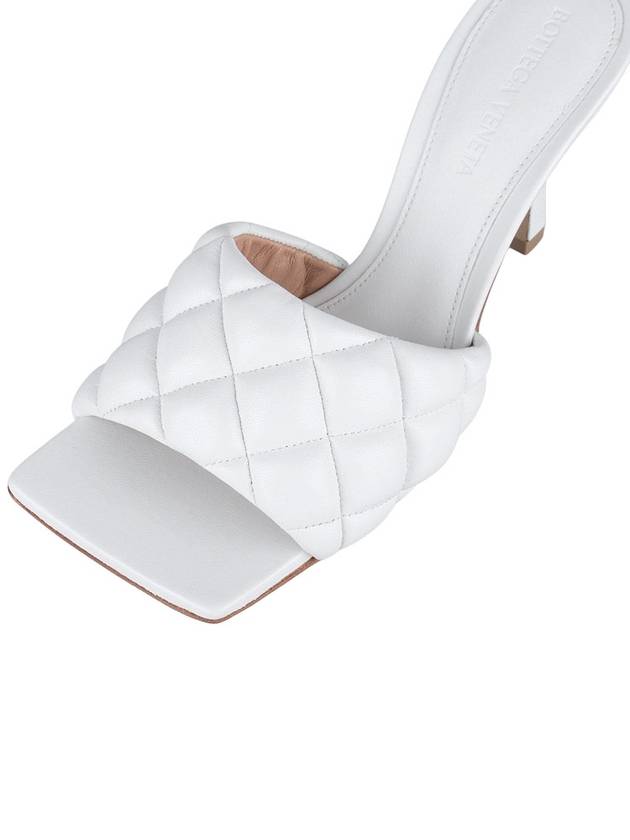 Quilted Sandals Heel White - BOTTEGA VENETA - 8