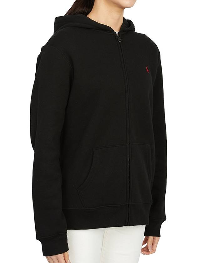 Kids Logo Knit Hooded Zip-Up Jacket Black - POLO RALPH LAUREN - BALAAN 5