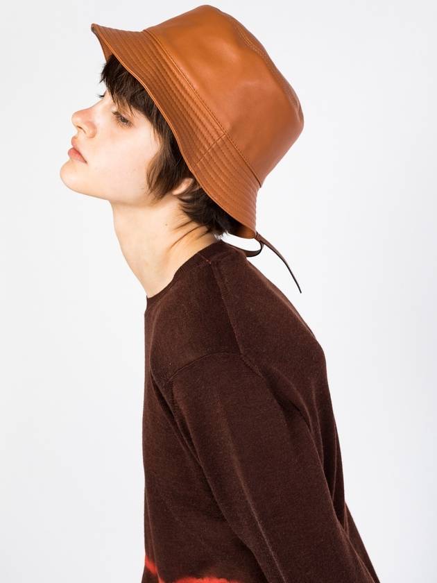 Fisherman Zipper Anagram Logo Sheepskin Bucket Hat Brown Unisex L - LOEWE - BALAAN 2