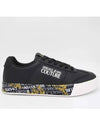 Logo Couture Court 88 Low Top Sneakers Black - VERSACE - BALAAN 4