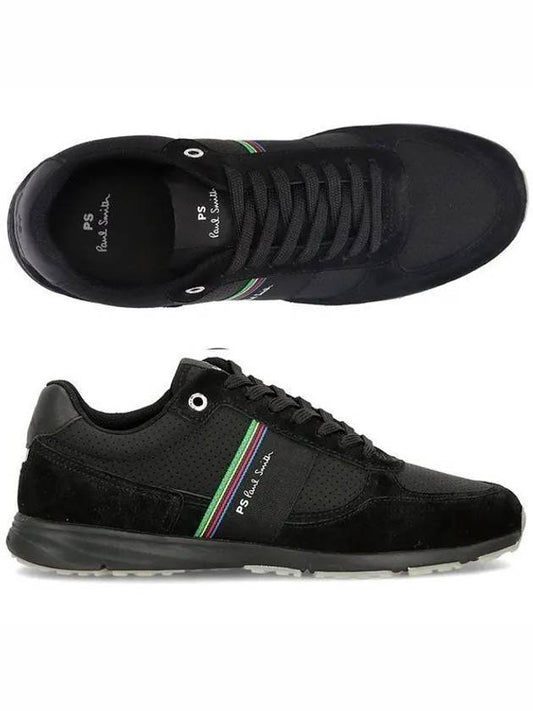 striped low-top sneakers black - PAUL SMITH - BALAAN 2