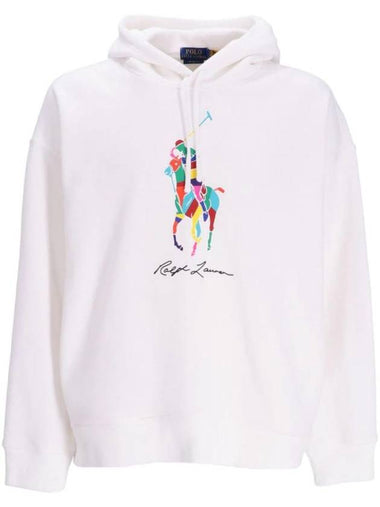 Polo Pony Print Jersey Hoodie 710926613001 - POLO RALPH LAUREN - BALAAN 1