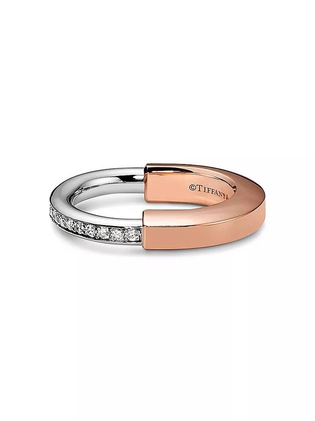 Tiffany Tiffany Rock Ring Ring Rose Gold & White Gold Diamond 71855511 - TIFFANY & CO. - BALAAN 3