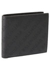 logo perforated bifold wallet black - BALENCIAGA - BALAAN 2