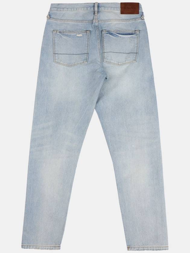 IKALOOK Spring Fall Light Blue Regular Fit Damaged Jeans AJN172 - IKALOOOK - BALAAN 5