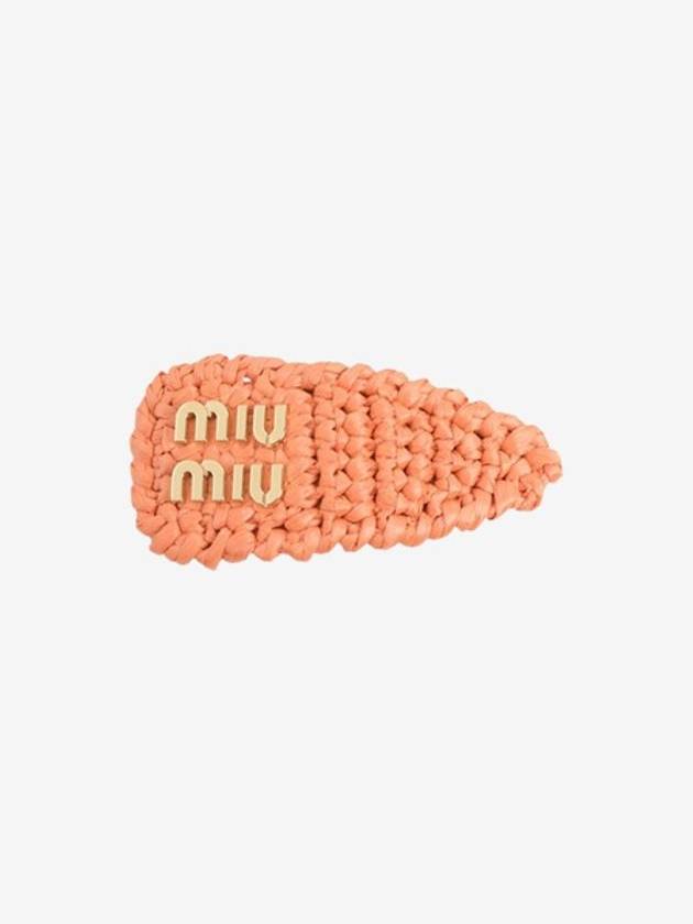 Woven Fabric Hair Clip Tulip Women 5IF092 2F73 F03QK - MIU MIU - BALAAN 1