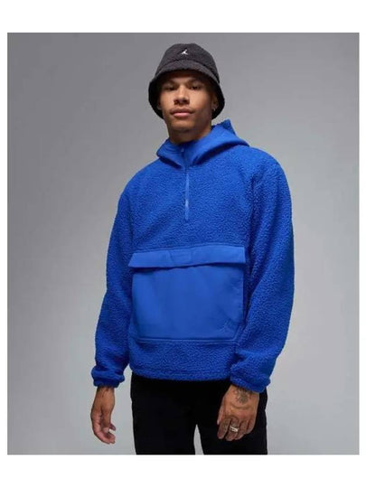 Jordan Flight High Pile Fleece Pullover Hoodie Game Royal - NIKE - BALAAN 2