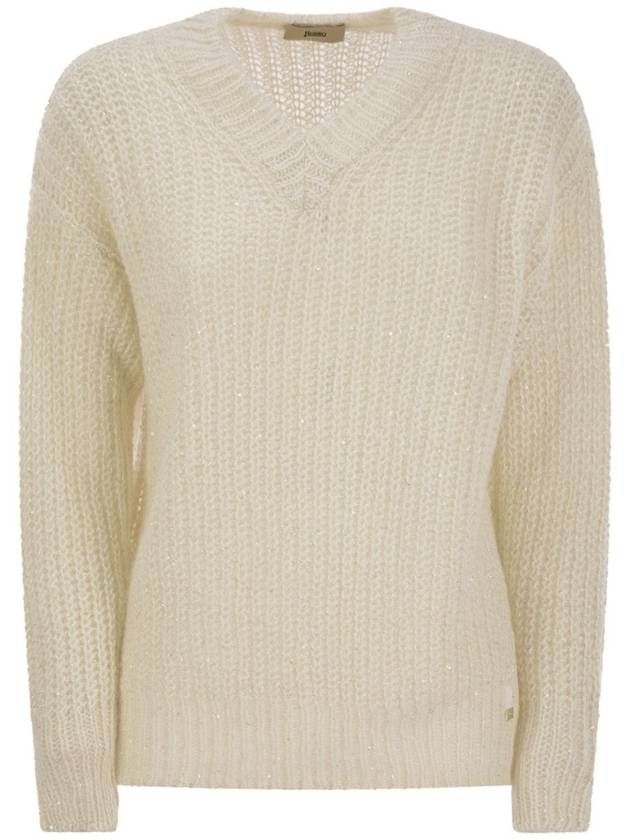 V-neck sweater - HERNO - BALAAN 1