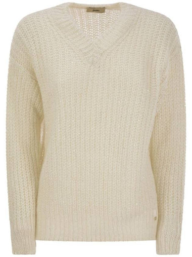 V-neck sweater - HERNO - BALAAN 1