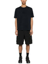 Tacting Piquet Logo Short Sleeve T-Shirt Black - CP COMPANY - BALAAN 3