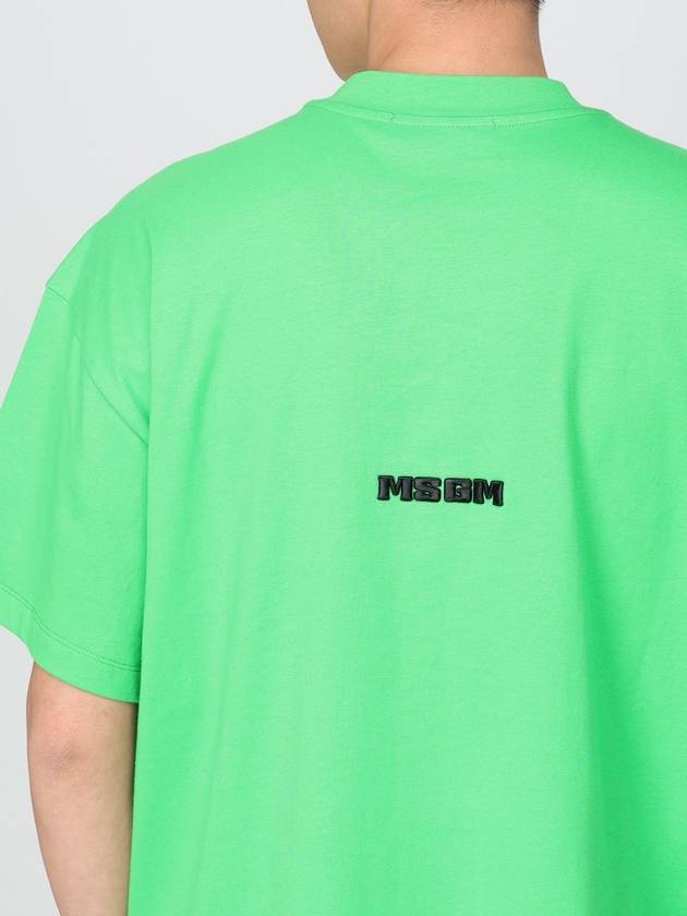 T-shirt Msgm in jersey con lettering - MSGM - BALAAN 4