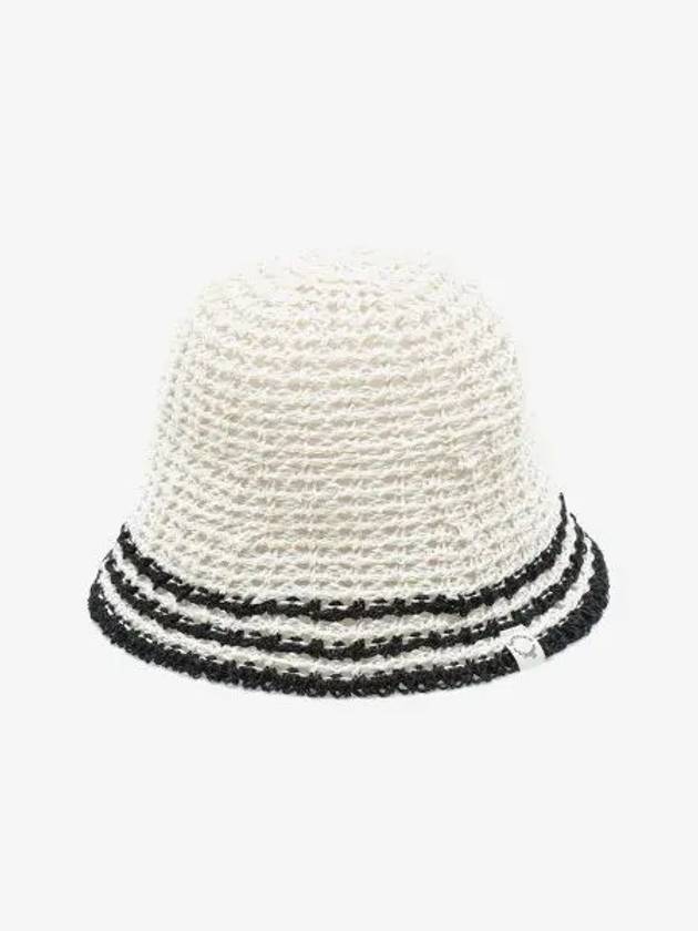 STRIPE BUCKET HAT DARK GRAY - BENSIMON - BALAAN 1