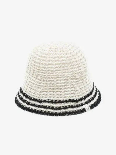 STRIPE BUCKET HAT DARK GRAY - BENSIMON - BALAAN 1