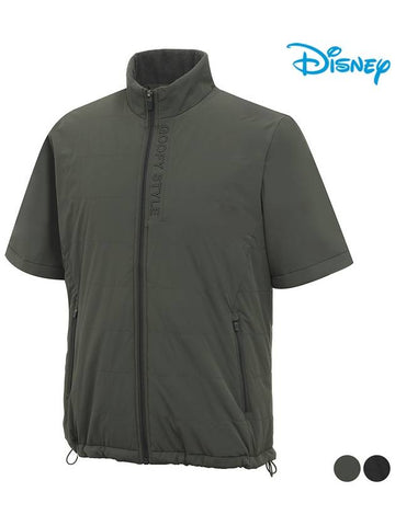 Men s short sleeve half neck zip up string windbreaker DO3MJB003 - DISNEY GOLF - BALAAN 1