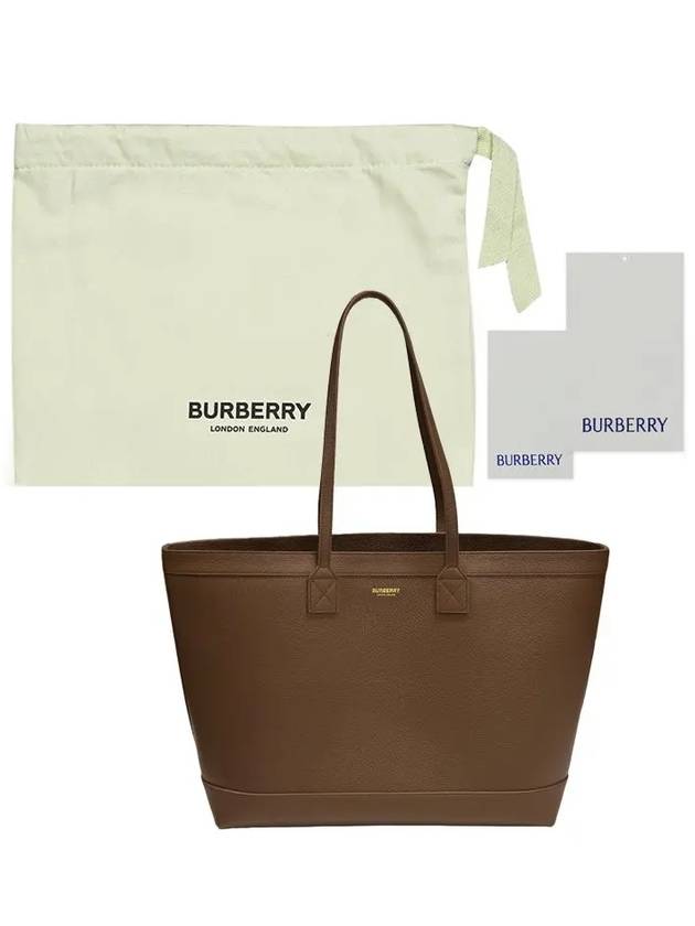 London Shopper Tote Bag Brown - BURBERRY - BALAAN 10