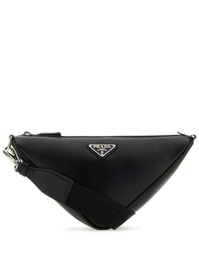 Triangle Logo Cross Bag Black - PRADA - BALAAN 2