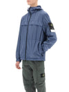 Garment Dyed Crinkle Reps R-Nylon Jacket Avio Blue - STONE ISLAND - BALAAN 5