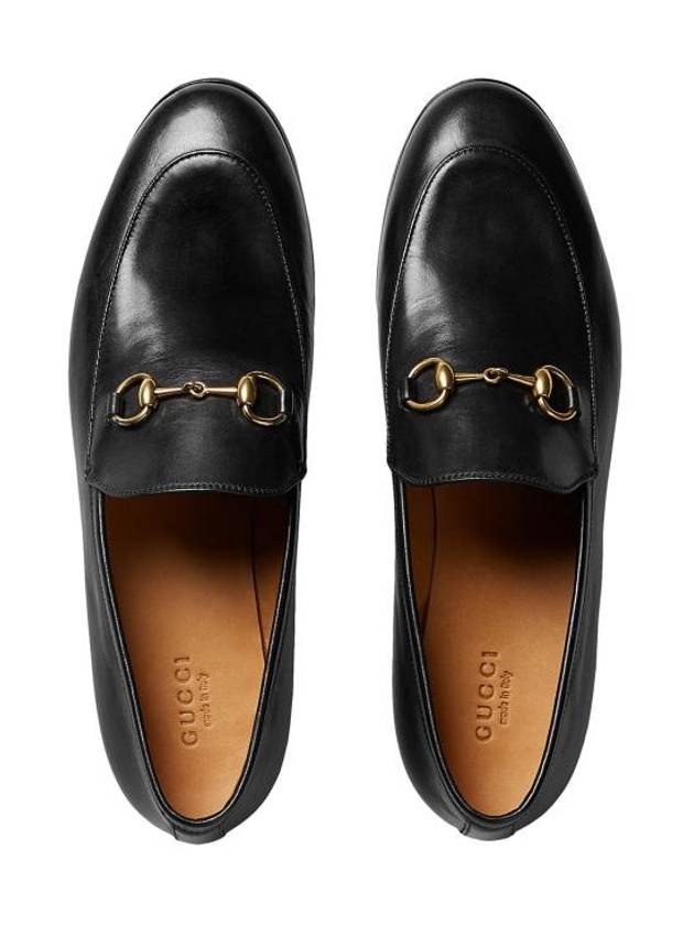 Women's Jordaan Horsebit Leather Loafers Black - GUCCI - BALAAN 4