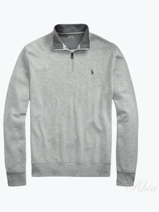 Logo Half Zip-up Sweatshirt Grey - POLO RALPH LAUREN - BALAAN 2