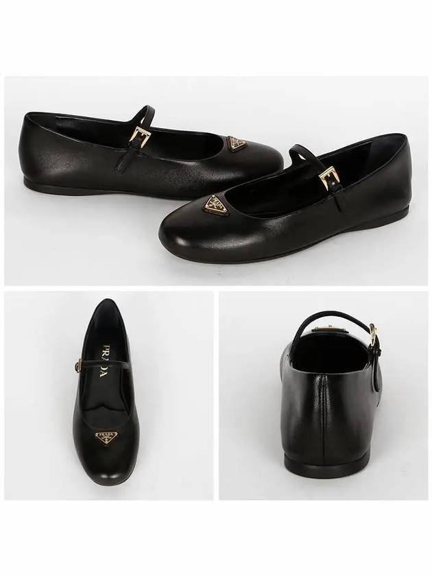 Patent Leather Ballerina Shoes Black - PRADA - BALAAN 3