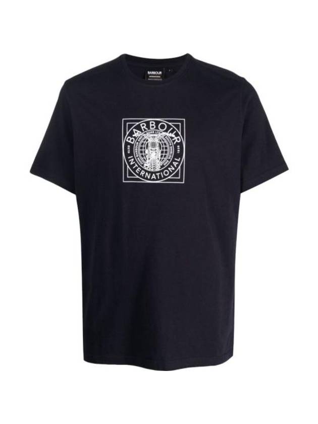 International Miles Short Sleeve T-Shirt Navy - BARBOUR - BALAAN 1