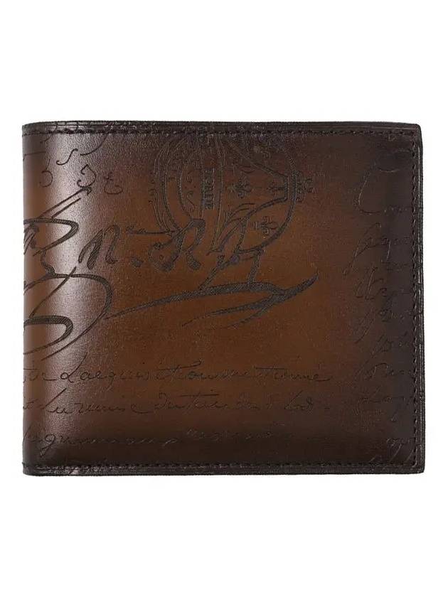 Makore Scritto Leather Wallet Cacao Intenso - BERLUTI - BALAAN 2